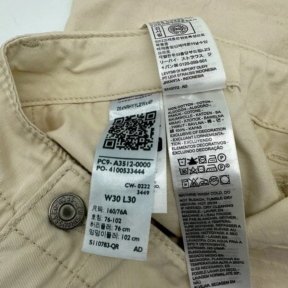 Levi’s 94 Baggy Utility Pant New With Tags 30 x 30 - Picture 9 of 9